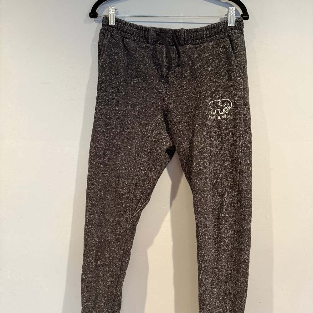 Ivory Ella Women’s Jogger Sweatpants XS Gray Elephant Logo Lounge Pants
